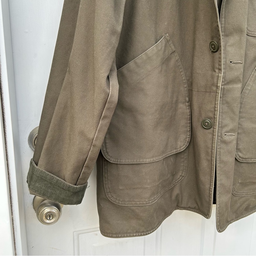 Vintage LL Bean Men’s Field Coat with Game Bag | EUC Men’s Large - Picture 7 of 13